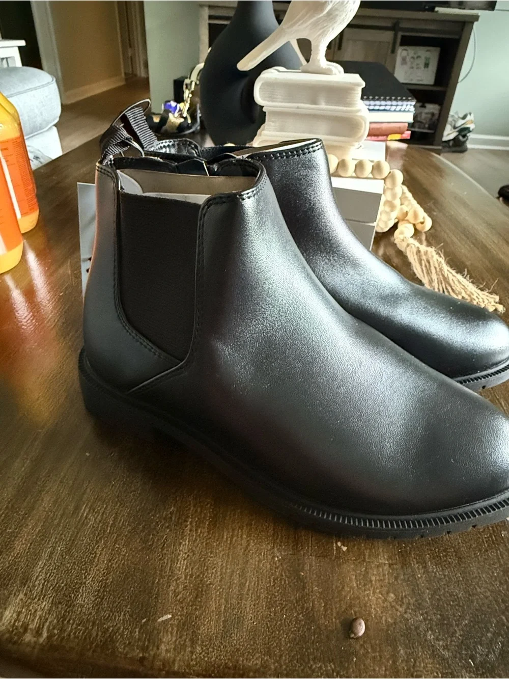 Classic Black Chelsea Ankle Boots size 1 cat&Jack